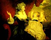 Sir Joshua Reynolds georgiana, duchess of devonshire with her daughter oil painting artist